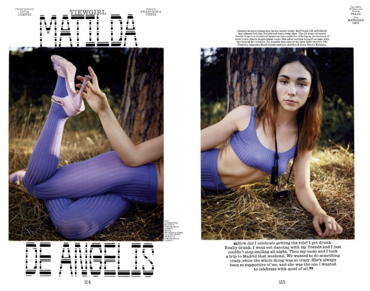 MATILDA DE ANGELIS SU INTERVIEW MAGAZINE