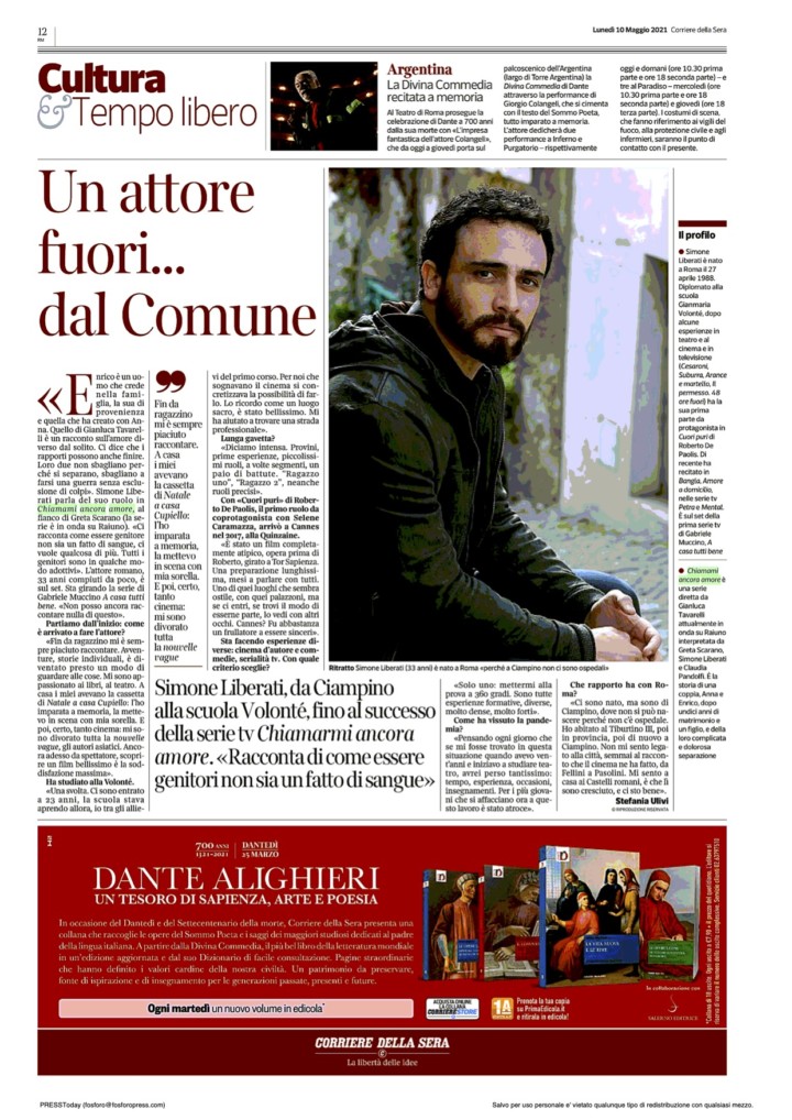 SIMONE LIBERATI SU IL CORRIERE DELLA SERA