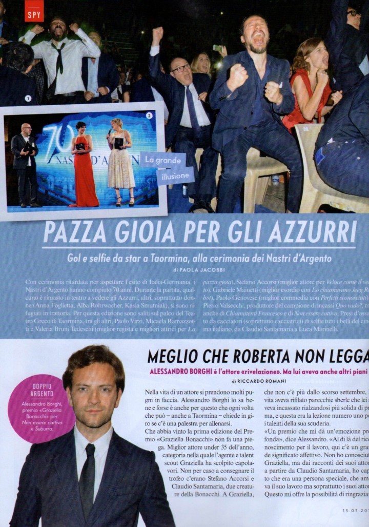 ALESSANDRO BORGHI SU VANITY FAIR