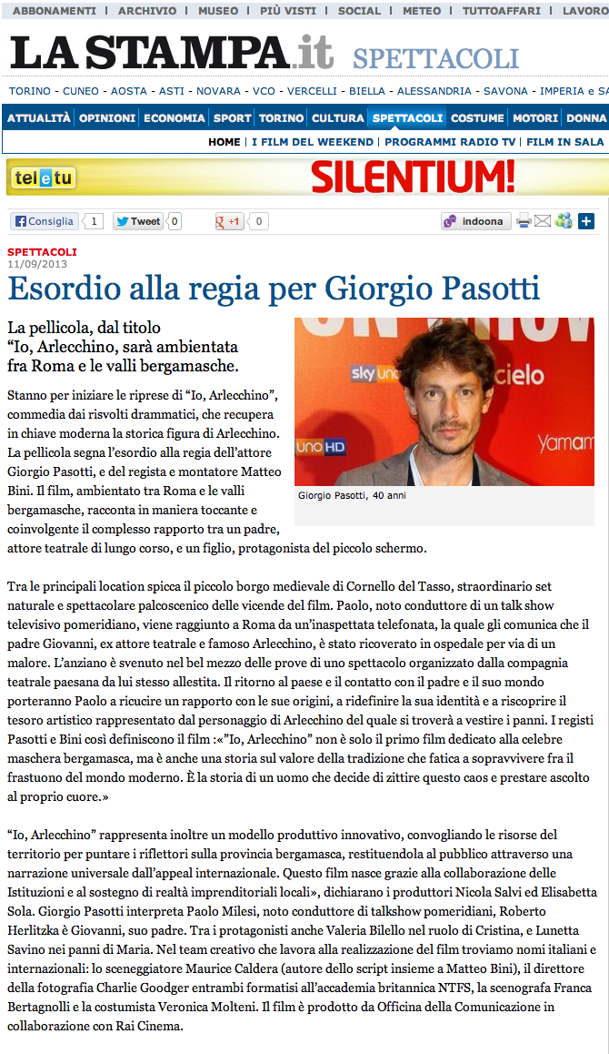 Pasotti - La Stampa